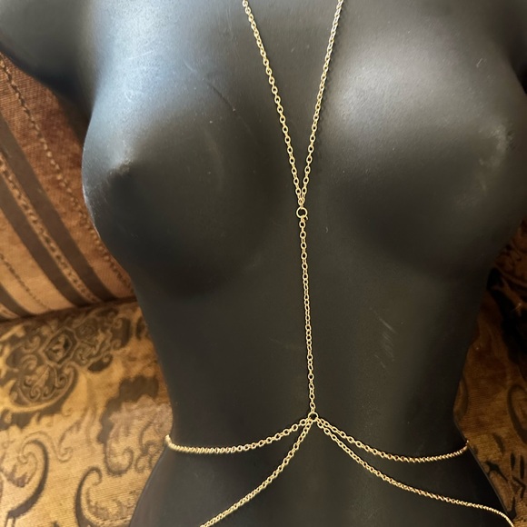 Simple Body Chain, Belly Chain, Delicate Waist Chain - Picture 6 of 6